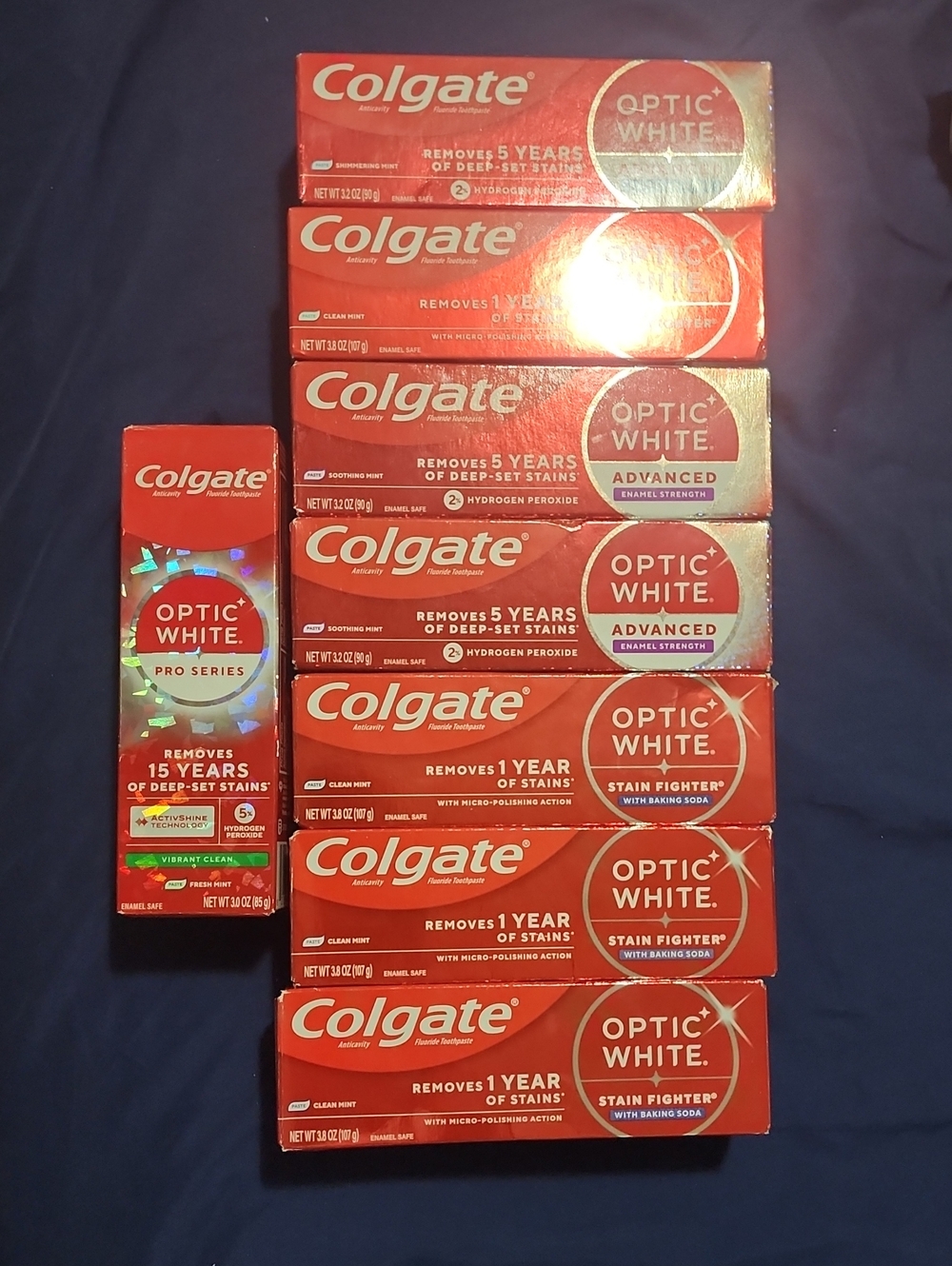 8 bulk Optic White Toothpaste - Red Packaging